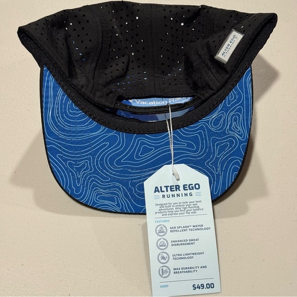 Alter Ego Black Patagonia Vacation Races Snapback Hat Breathable Lightweight NWT - Picture 6 of 6